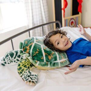 Melissa and Doug Giant Sea Turtle Plush EUC